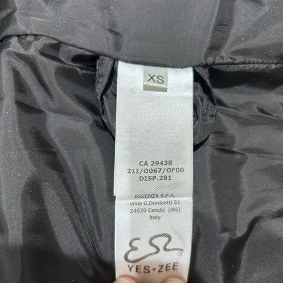 YES ZEE Black Hooded Down Puffer Coat Removable Inner Vest Women’s Size XS NWT - Picture 9 of 10
